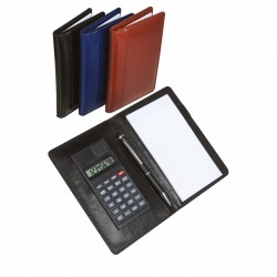 10x14 TUREL CALCULATOR NOTEPAD BLACK -BLACK PEN - Thumbnail