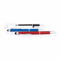 DEREN TWO COLORS ALUMINIUM PEN CLARET RED - Thumbnail