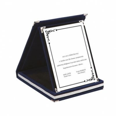  - 15*20 VELVET PLATE NAVY