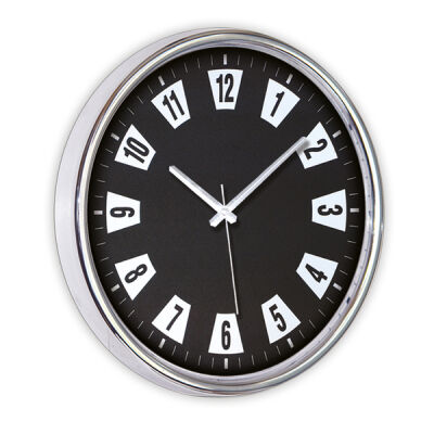  - POYRAZ METALİZE DUVAR SAATİ 36 CM SİYAH