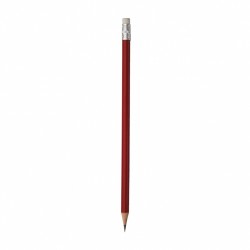  - NATUREL PENCIL WITH ERASER CLARET RED